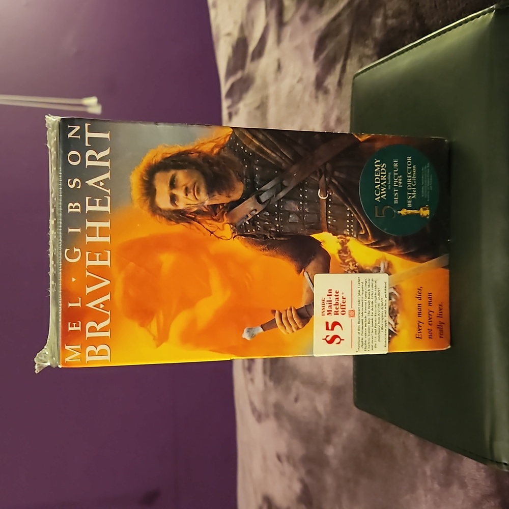 Brand new factory sealed First Production Braveheart VHS!